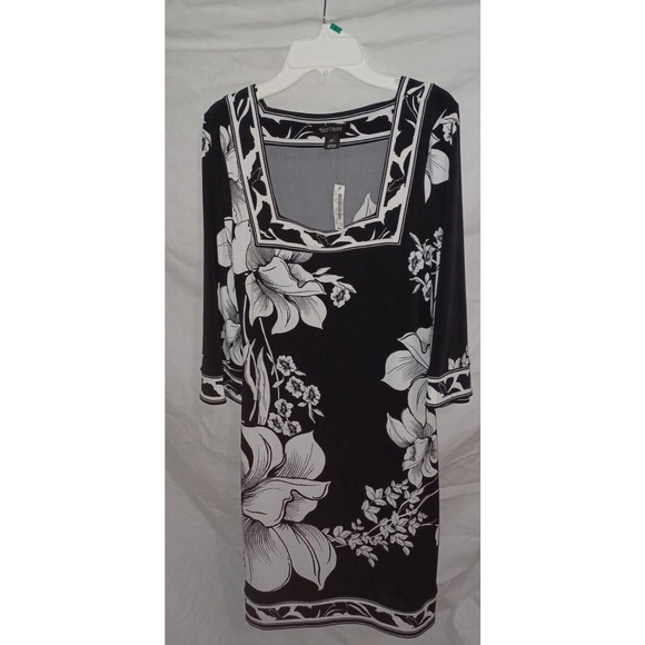 White House Black Market Black & White XSMALL dress - Picture 1 of 4